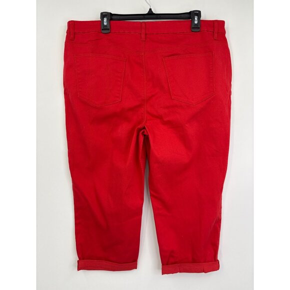 Chico's Red Capris - Picture 3 of 5